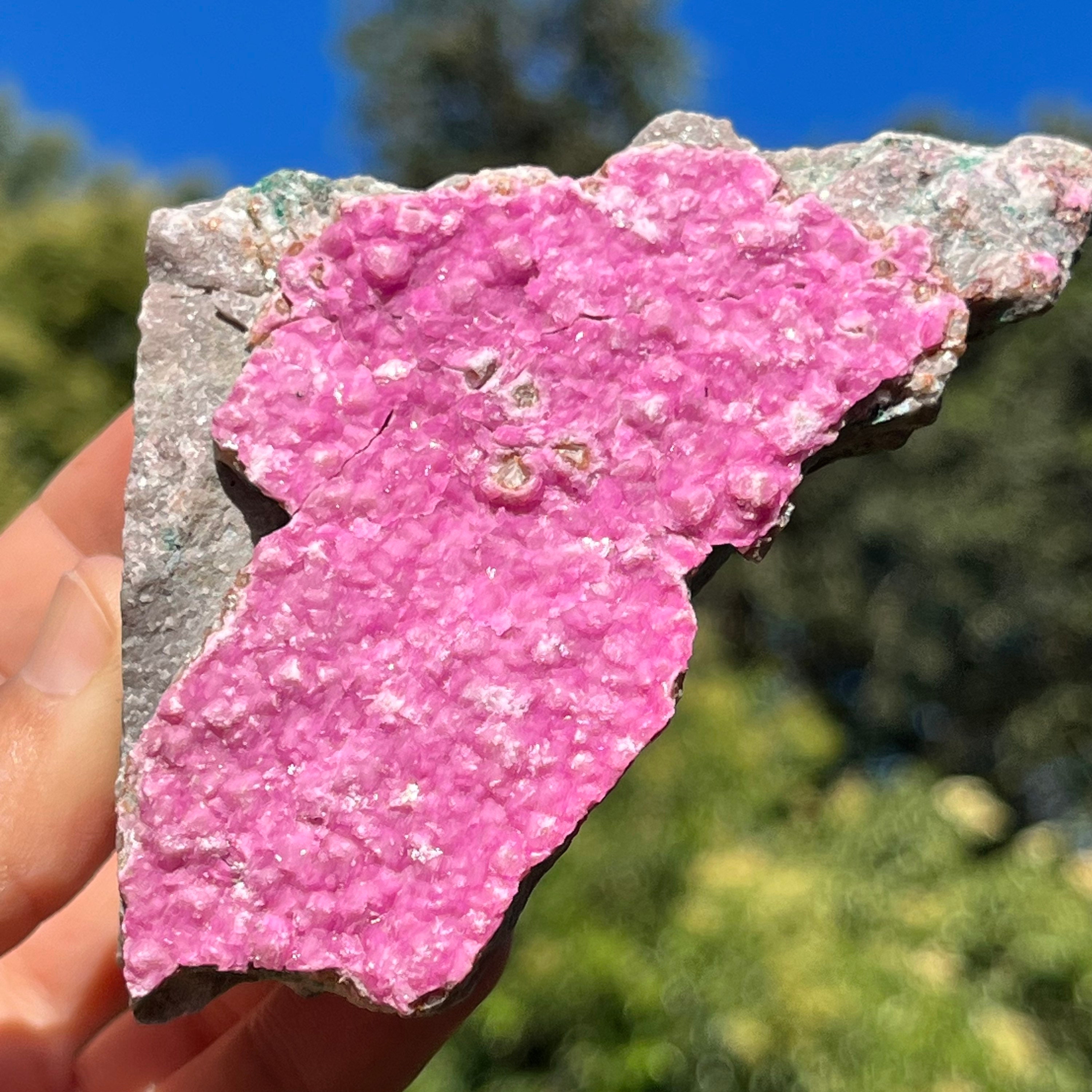 343g Natural Purple Pink Cobalt Cobalto Calcite Crystal Gemstone Rare  Mineral