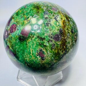 High Grade Ruby in Fuschite Sphere, Ruby Sphere, Ruby Crystal Sphere