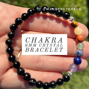 Chakra Crystal Bracelet | Chakra Bracelet | Evil Eye Bracelet | Chakra Beaded Bracelet