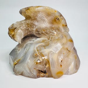 Amethyst Flower Agate Dragon | Amethyst Geode Carving | Amethsyt Dragon | Crystal Dragon