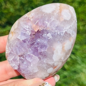 Pink Amethyst Flower Agate Freeform | Pink Flower Agate Flame | Flower Agate Crystal Freeform | Pink Amethyst Freeform | Crystal Portal PA7