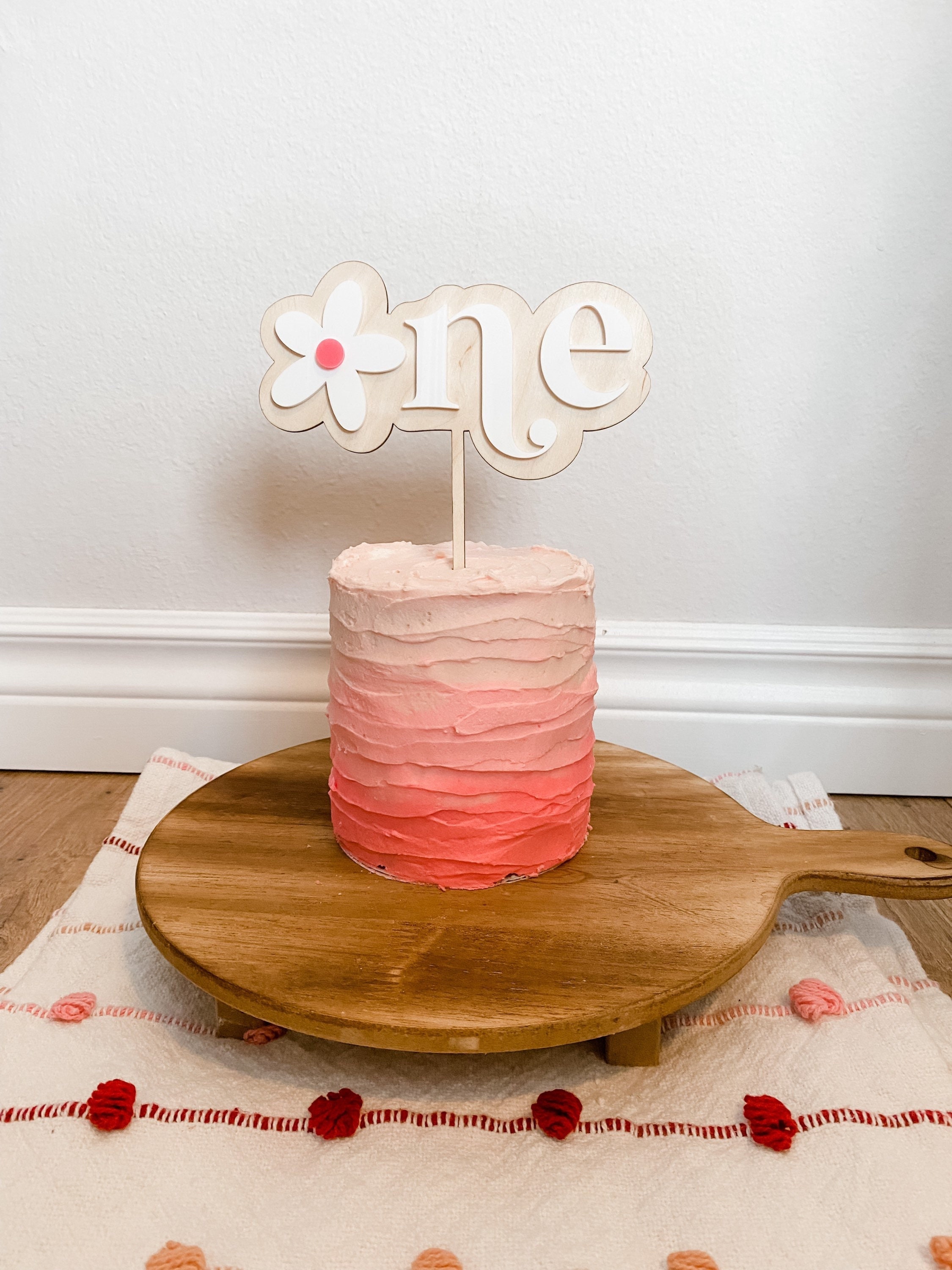 Daisy One Cake Topper Daisy First Birthday Decor Daisy 1st Etsy