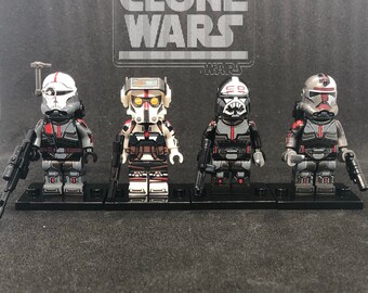 Star Wars The Clone Wars Bad Batch Minifigures Custom Compatible Toy Collection