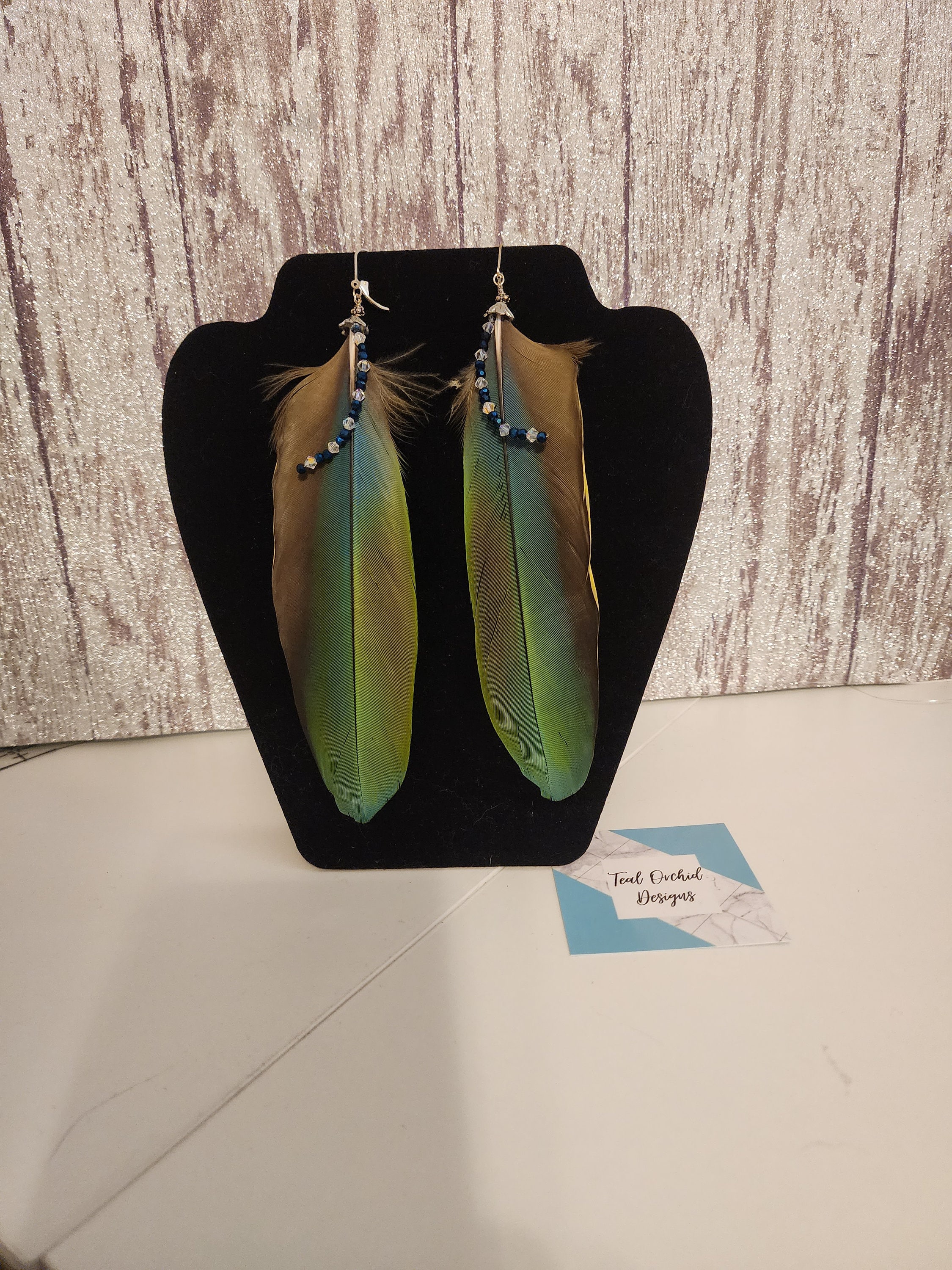 Parrot sales feather earrings