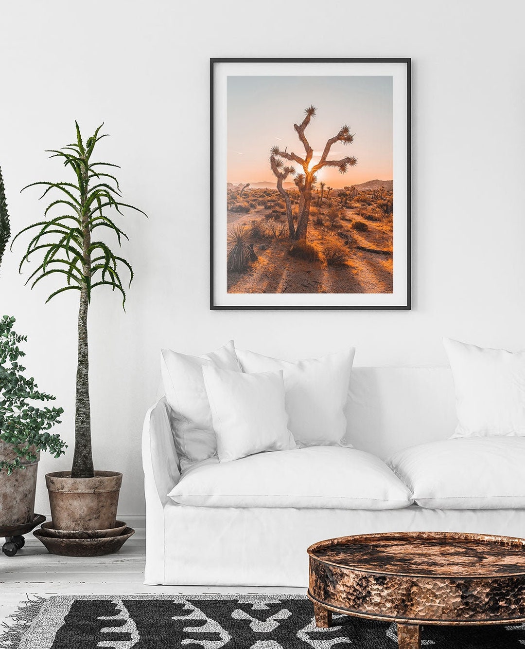 Joshua Tree Cactus Poster Desert Plant Wall Art Cactus Tree Etsy