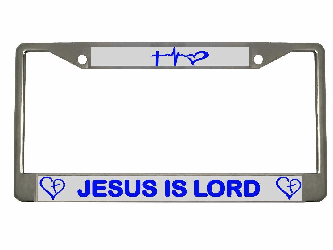 Jesus is Lord Christ Religious License Plate Frame Tag Holder Cover Etsy