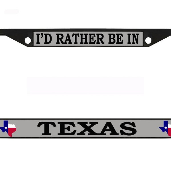 Texas Flag License Plate Frame Etsy