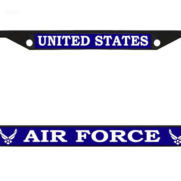 4 Silver Air Force License Plate Fastener Bolts & Screws For Motorcycle