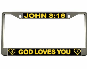 John 3:16 License Plate - Etsy