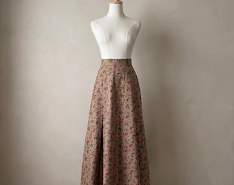 Ralph Lauren Country c. 1990 Cotton A-Line Skirt in Devonwood Floral | 6