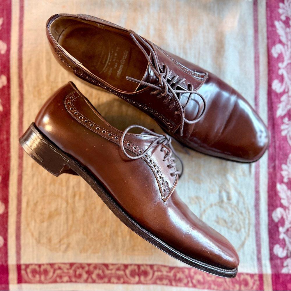 Church’s Mens UK 8.5 / US 9.5 Brown Leather Burnwood Wingtip Derby Brogue Oxford Church main image 3