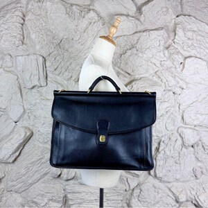 バッグ vintage coach old archive Beekman Bag Vintage Coach Black Leather Beekman Briefcase Messenger Bag | eBay