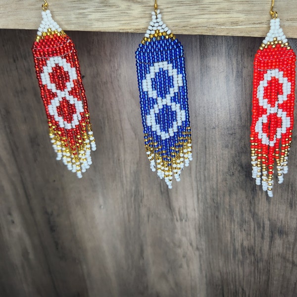 Handmade Metis Flag earrings