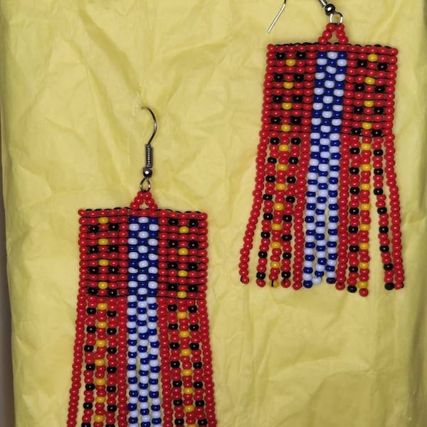 Metis sash earrings