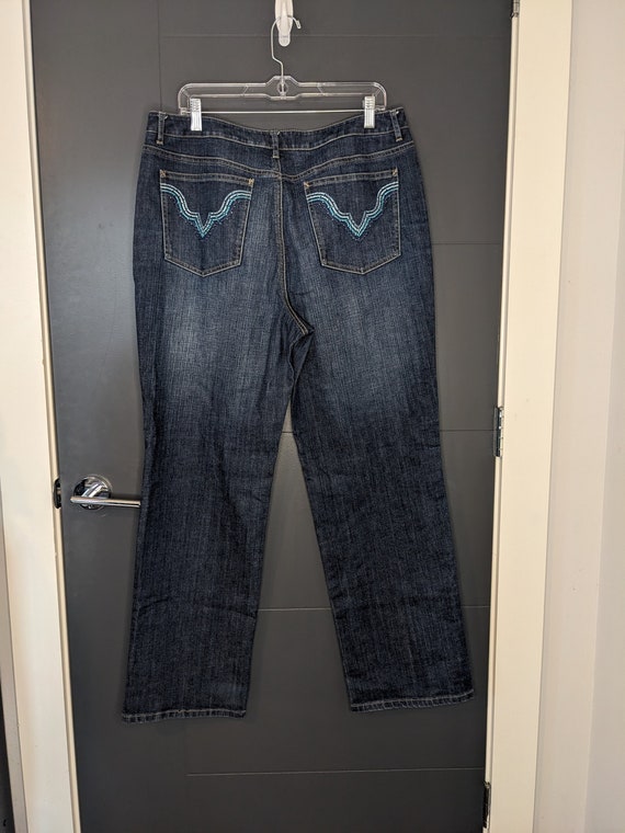 Vintage 90's Talbots Stretch Bootcut Jeans with Em