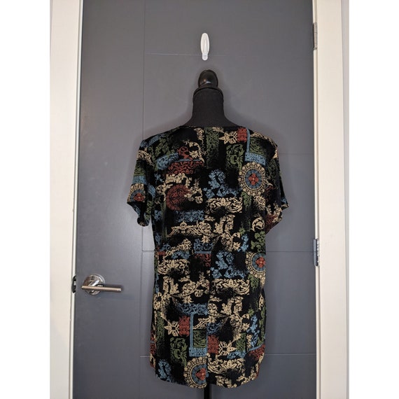 Vintage 90's Coldwater Creek Faux Layered Printed… - image 2