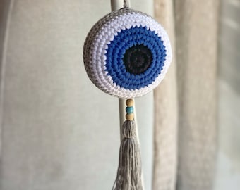 Padrão de crochê de mau olhado, padrão de charme de mau olhado, padrão de crochê fácil, padrão para crochê de mau olhado, padrão de charme de crochê, padrão de crochê