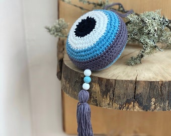 Evil Eye Crochet Pattern, Evil Eye Charm Pattern, Easy Crochet Pattern, Pattern for Crochet Evil Eye, Crochet Charm Pattern, Crochet Pattern