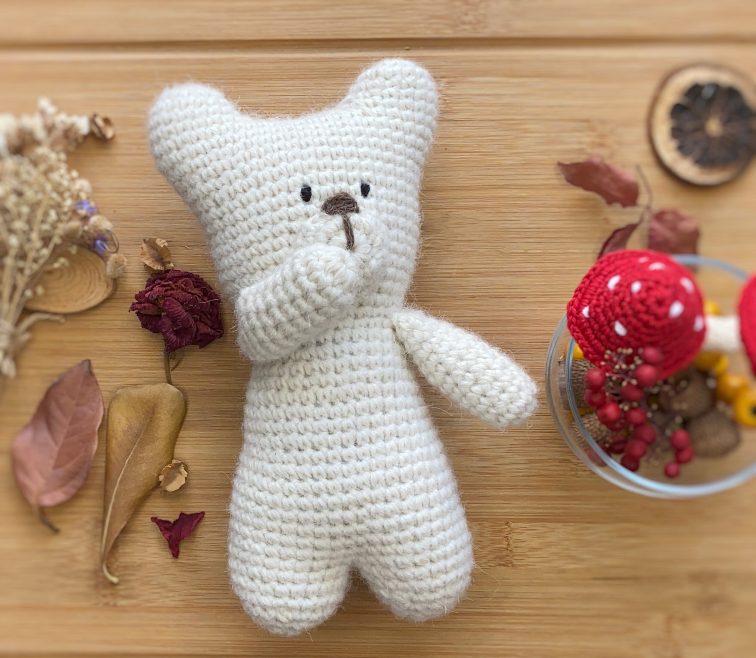 Teddy Bear Crochet Pattern, Amigurumi Bear, No Sew Amigurumi Pattern ...