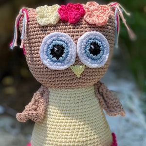 Owl Crochet Pattern, Stuffed Owl Plush, Scrappy Owl, Bird Crochet Pattern, Crochet Woodland Animal Pattern, Owl Amigurumi, Crochet Baby Toys image 4