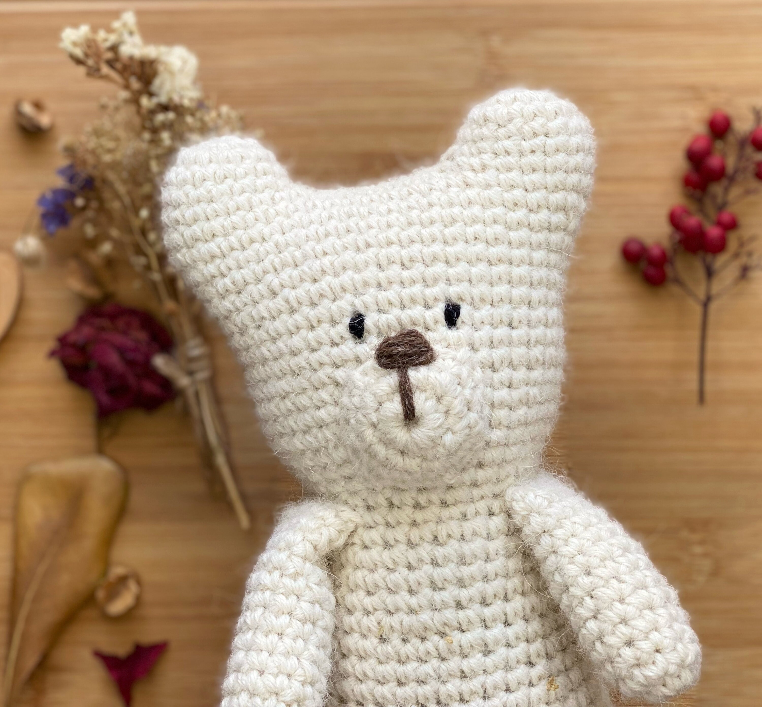 Teddy Bear Crochet Pattern, Amigurumi Bear, No Sew Amigurumi Pattern ...