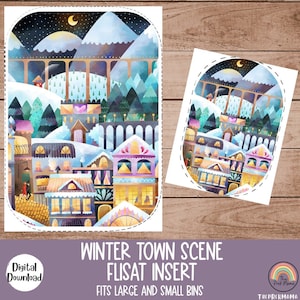 Winter Town Flisat Inserts, Flisat Table, Flisat Insert Printable, Flisat Insert Preschool and Toddler, Sensory Table Inserts