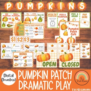 Pumpkin Patch Dramatic Play, Pretend Play, Classroom Dramatic Play, Home Dramatic Play, Playroom, Play Restaurant, Fall Classroom Décor