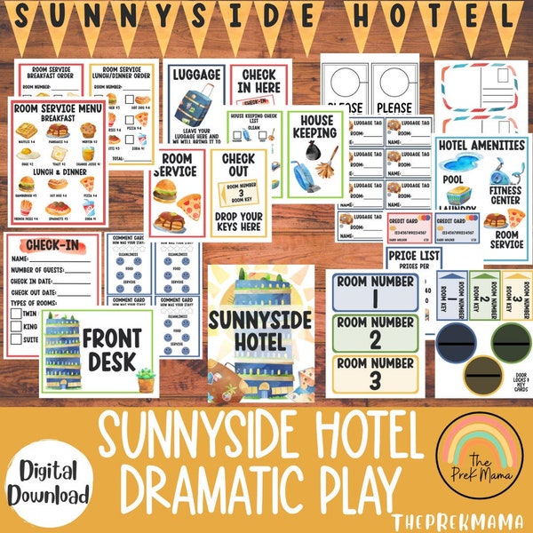 Hotel Dramatic Play, Pretend Play Hotel, Classroom Dramatic Play, Playing Hotel, Home Dramatic Play, Playroom, Dramatic Play Area