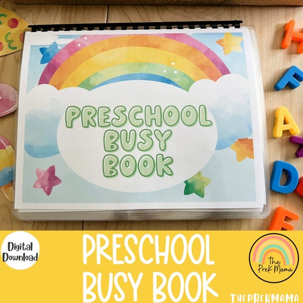 Preschool Busy Book, Toddler Busy Book, Preschool Printable, Busy Book Printable, Busy Binder, Preschool Curriculum, Preschool Activities