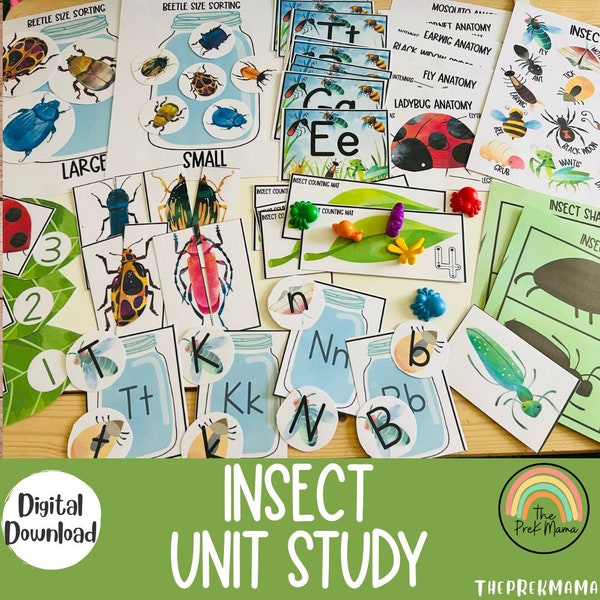 Insect Unit Study, Preschool Curriculum, Preschool Printable, Preschool Learning, Preschool Education, Montessori Materials, Homeschool
