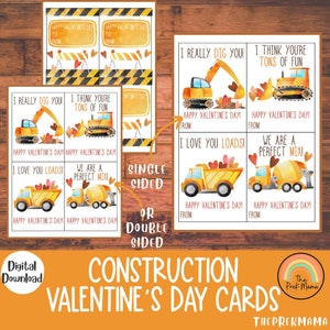 Bouw Valentijnsdagkaarten, afdrukbare Valentijnsdagkaarten, Valentijnsdagkaarten voor kinderen, aquarelkaarten, School Valentijnsdag
