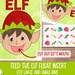 Feed the Elf Flisat Insert, Christmas Flisat Insert, Flisat Insert ...