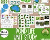 Pond Life Unit Study, Preschool Curriculum, Preschool Printable, Preschool Learning, Preschool Education, Montessori Materials, Homeschool
