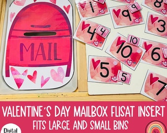 Valentine's Day Mail Flisat Inserts, Flisat Table, Flisat Insert Printable, Flisat Insert Preschool, Sensory Table, Sensory Table Inserts,