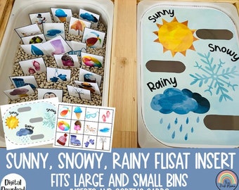 Weather Flisat Inserts, Flisat Table, Flisat Insert Printable, Flisat Insert Preschool, Sensory Table, Sensory Inserts, Spring Flisat Insert