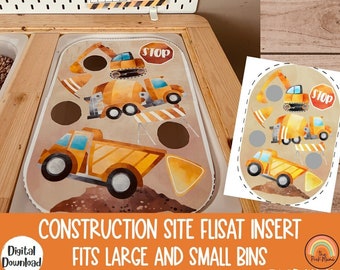 Construction Site Flisat Inserts, Flisat Table, Flisat Insert Printable, Flisat Insert Preschool, Sensory Table, Sensory Inserts, Flisat
