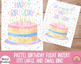 Pastel Verjaardag Flisat Inserts, Flisat Tafel, Flisat Insert Printable, Flisat Insert Preschool, Sensorische Tafel, Sensorische Inserts, Flisat
