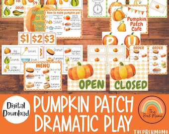 Pumpkin Patch Dramatic Play, Pretend Play, Classroom Dramatic Play, Home Dramatic Play, Playroom, Play Restaurant, Fall Classroom Décor