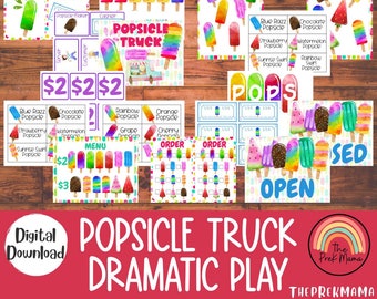 Popsicle Truck Dramatic Play, Pretend Play, Classroom Dramatic Play, Home Dramatic Play, Playroom, Restaurant, Class Dramatic Play Center