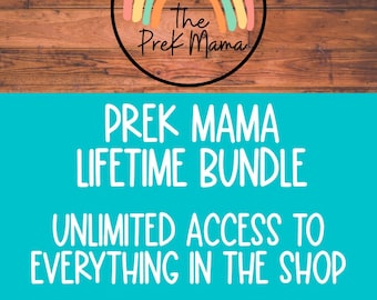 PreK Mama Entire Shop Bundle, Year of Curriculum, Growing Bundle, Mega Bundle, Preschool Curriculum