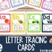Letter Tracing Cards Preschool Printable Preschool - Etsy