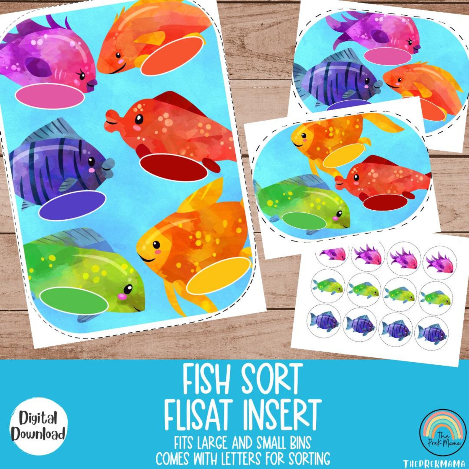 Fish Insert Fish Sort Flisat Inserts, Flisat Table, Flisat Insert Printable, Flisat ...
