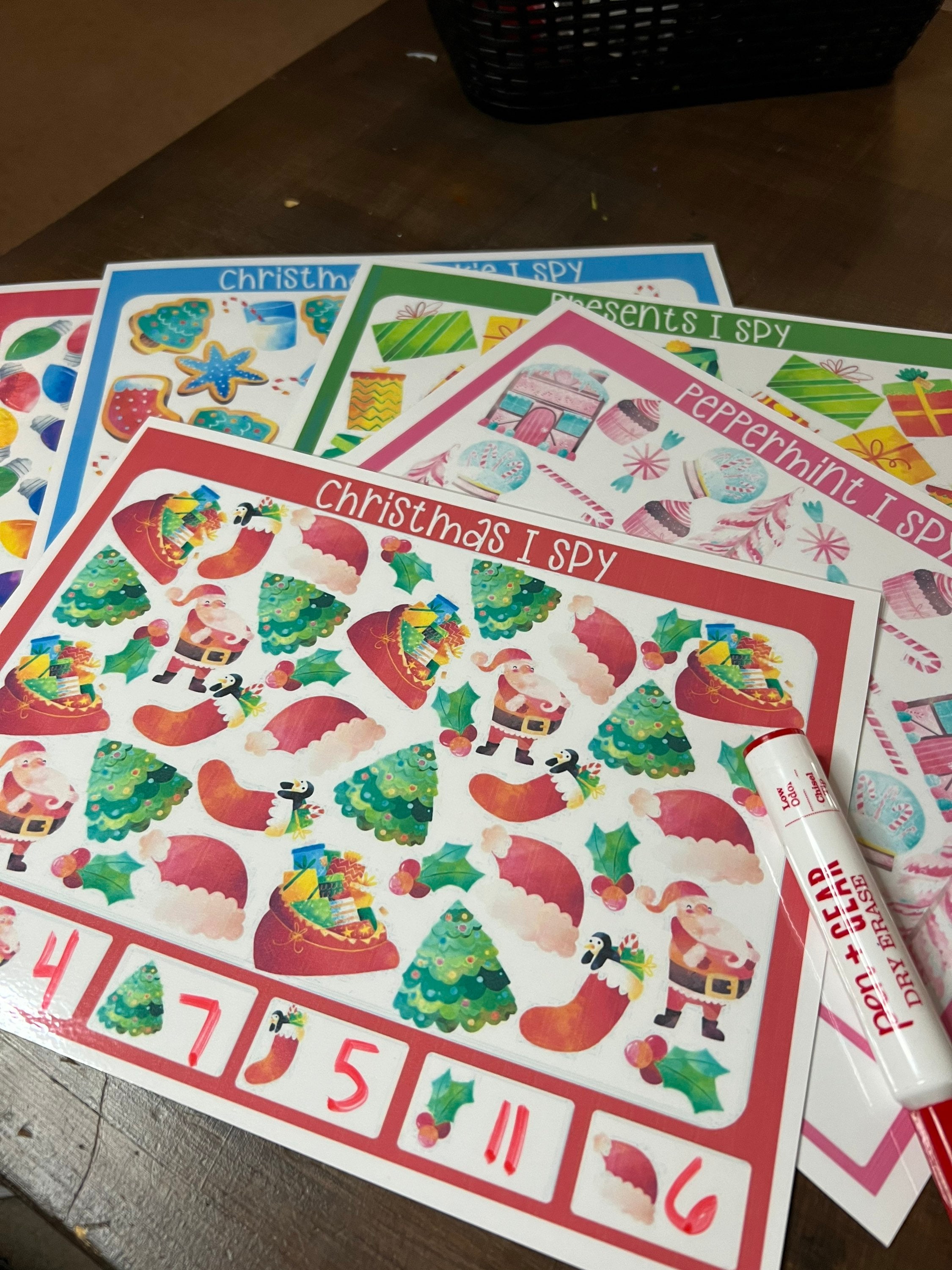 Christmas I Spy Preschool Game Christmas Preschool - Etsy