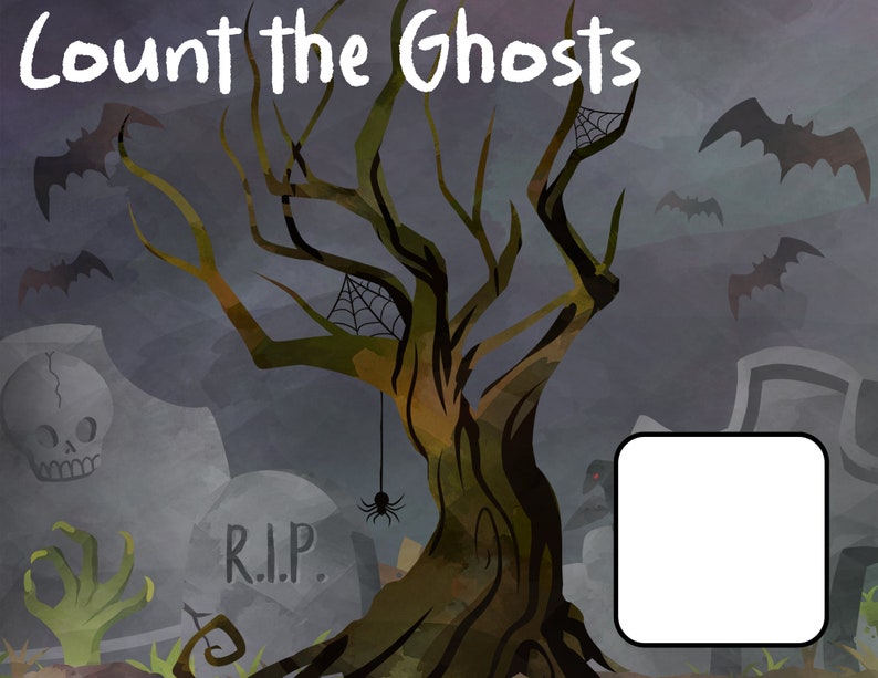 Count the Ghost, Halloween Math, Halloween Preschool Printable ...