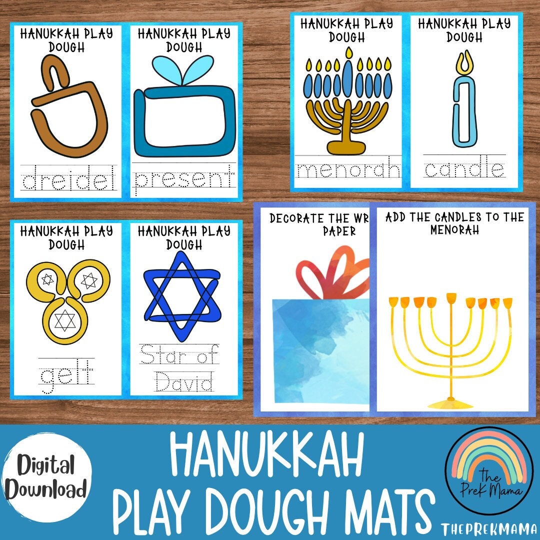 Hanukkah Play Dough Activities Hanukkah Preschool (Download Now) Etsy