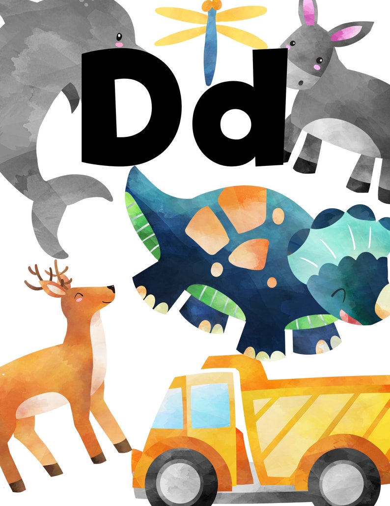 Alphabet Posters Activity for Kids Preschool Worksheet - Etsy