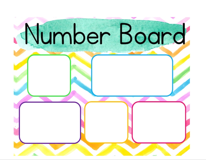 Number Board Matching Numbers 110 Preschool Math Preschool Etsy