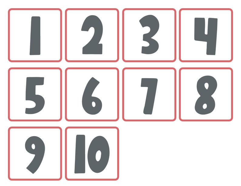 Lady Bug Ten Frame, Numbers 1-10 Count and Match, Montessori Printable ...