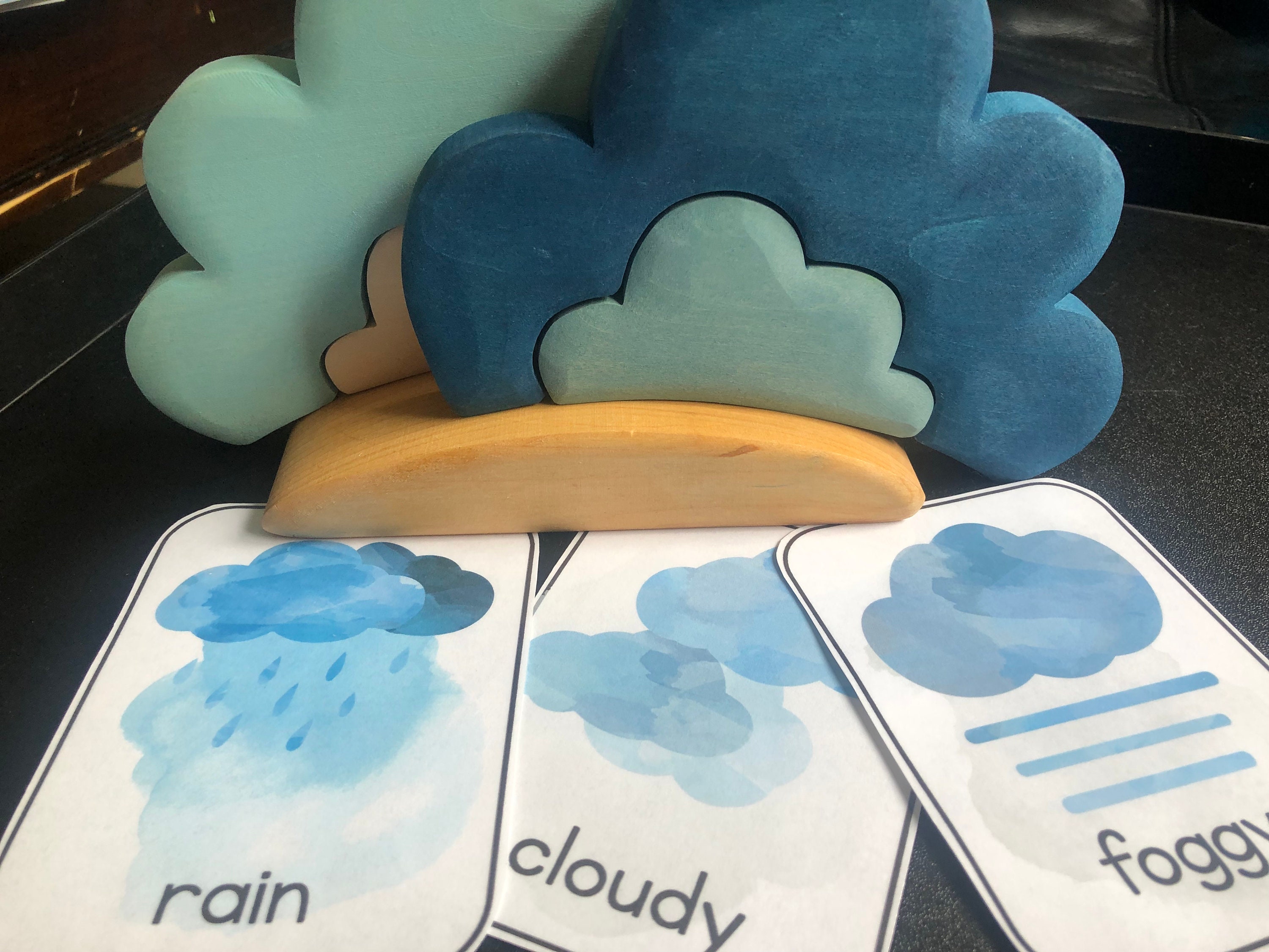 Weather Flash Cards Preschool Printable Preschool Learning | Etsy
