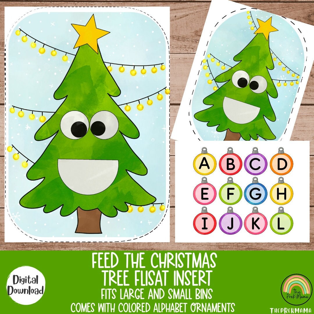 Feed the Christmas Tree Flisat Insert, Christmas Flisat Insert, Flisat ...
